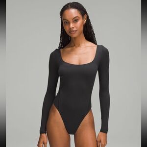 Lululemon Wundermost Ultra-Soft Nulu Square-Neck Long-Sleeve Bodysuit